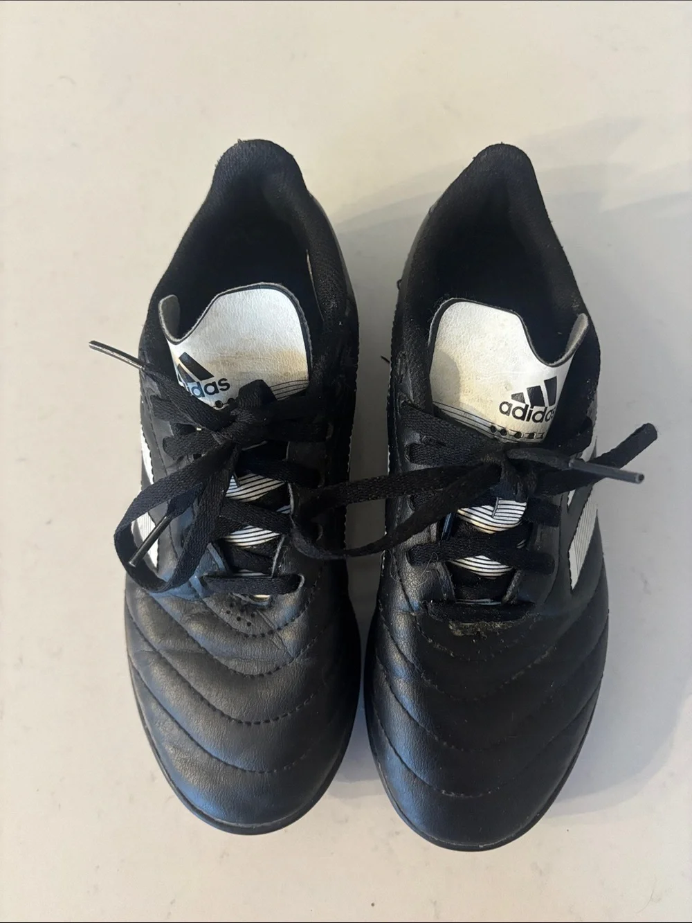 Adidas Kids Black and White Soccer Indoor soccer Shoes